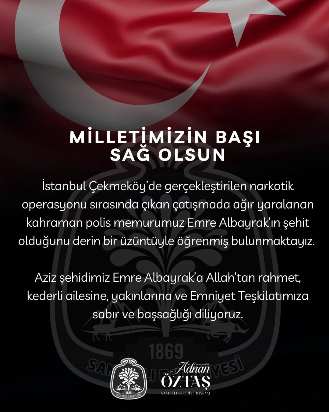 İstanbul Çekmeköy’de Narkotik Operasyonu Sırasında Şehit Düşen Polis Memuru Emre Albayrak