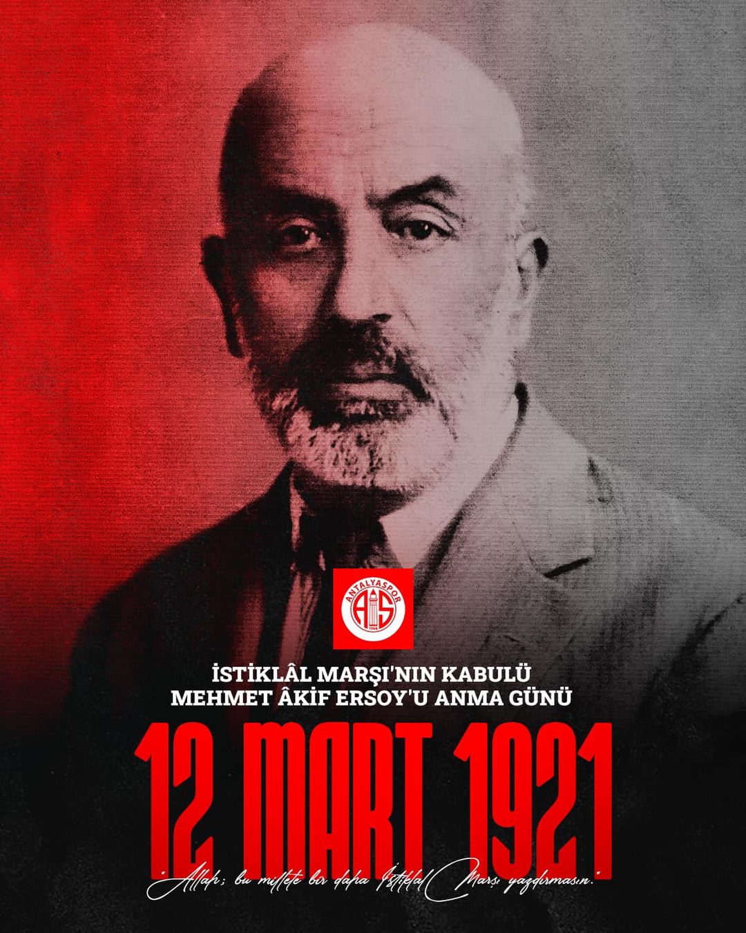 İstiklâl Marşı'nın 103. yılında Mehmet Âkif Ersoy'un anısı yaşatıldı