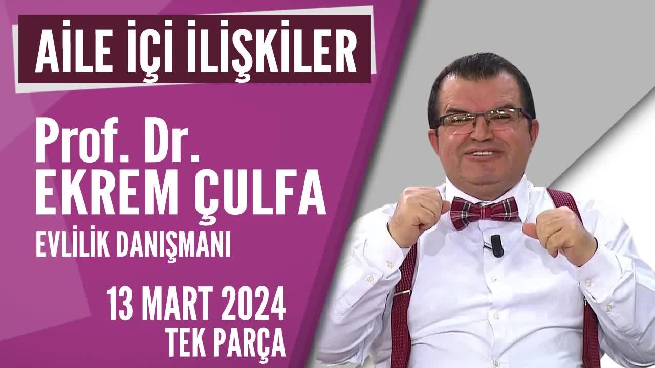 Prof. Dr. Ekrem Çulfa, Aile İçi Sorunlara Çözüm Yollarını Paylaştı