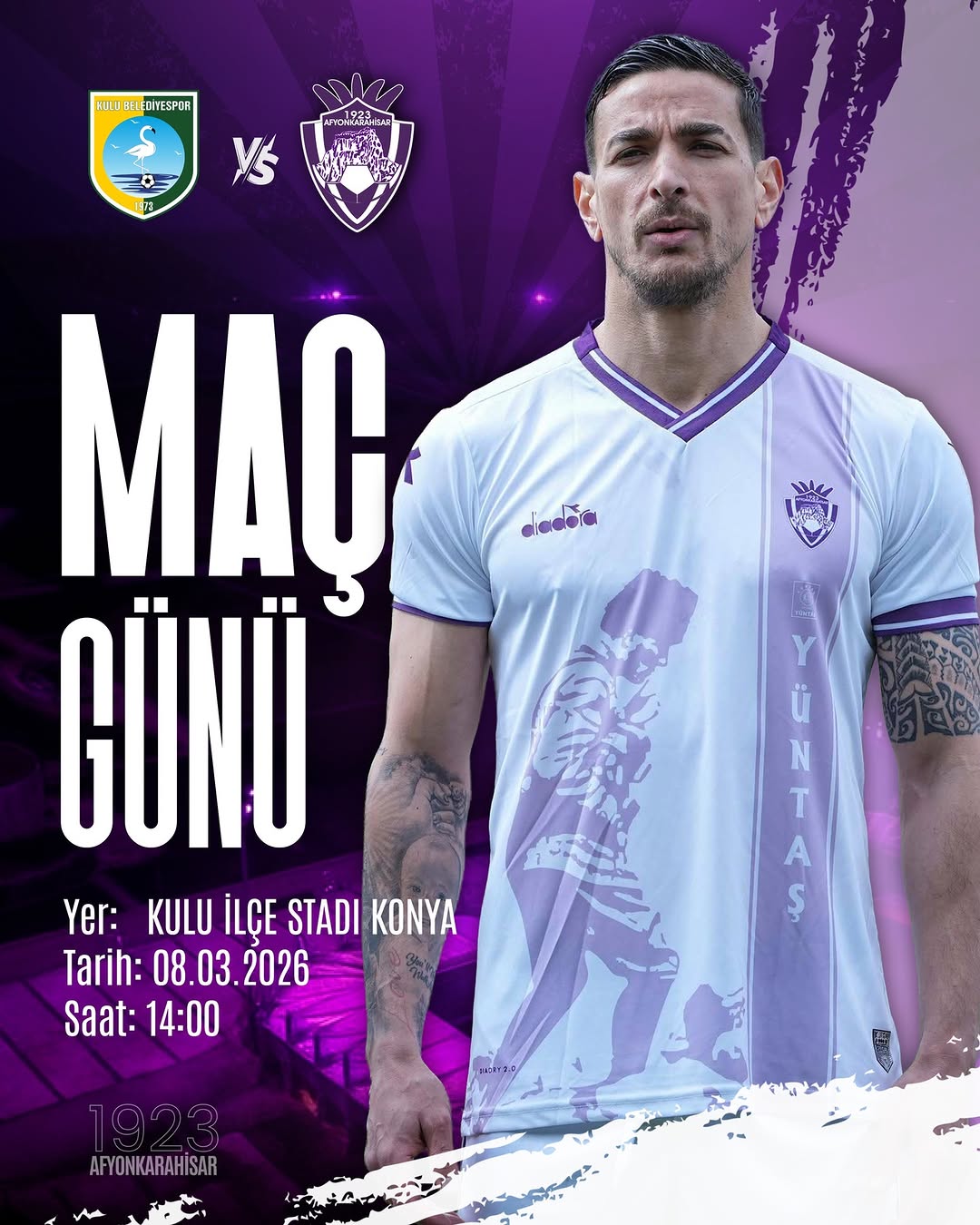 1923 Afyonkarahisar SK - Kulusan Kulu Belediye Spor Maçı Bugün