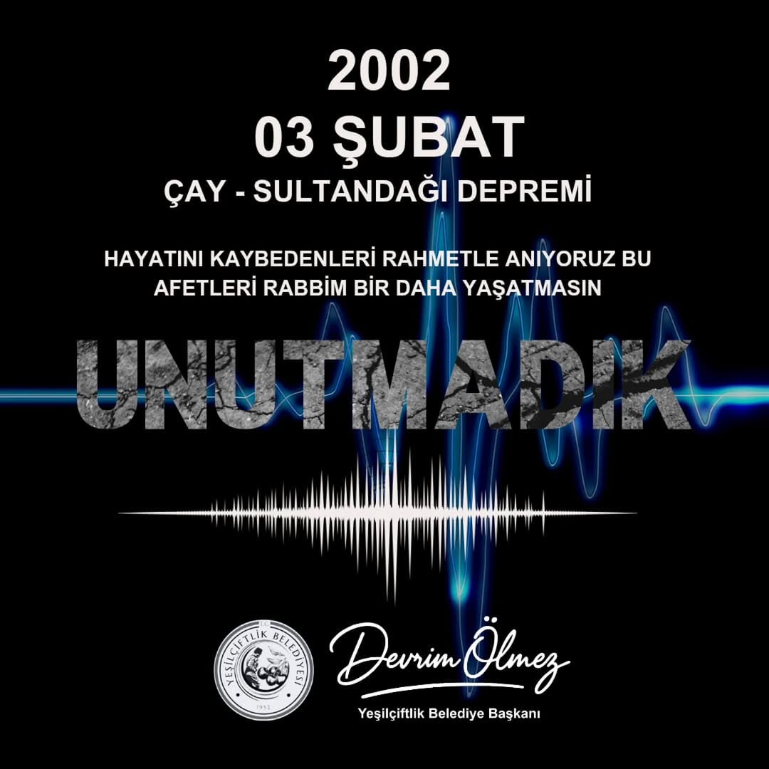 3 Şubat 2002 Depremlerinde Hayatını Kaybedenler Unutulmadı