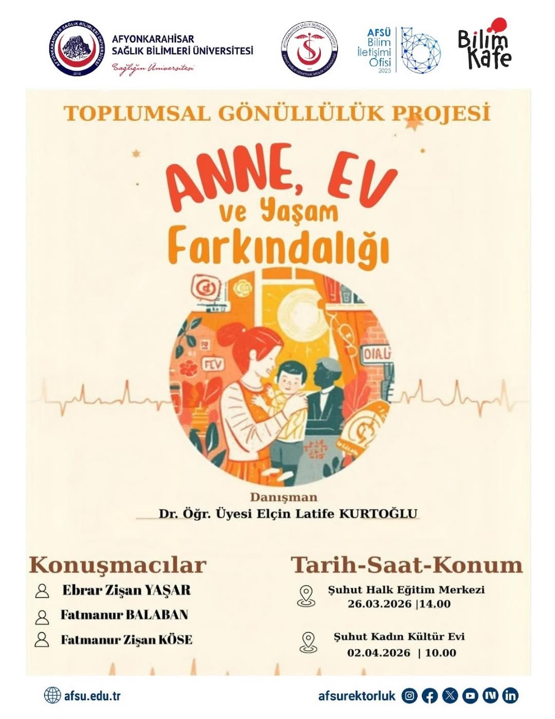 AFSÜ Şuhut SHMYO: Anne, Ev ve Yaşam Farkındalığı Etkinliği