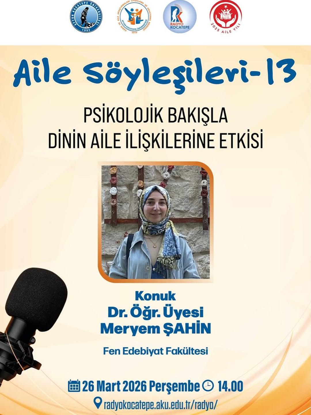 Afyon Kocatepe Üniversitesi'nden Aile Söyleşileri Etkinliği