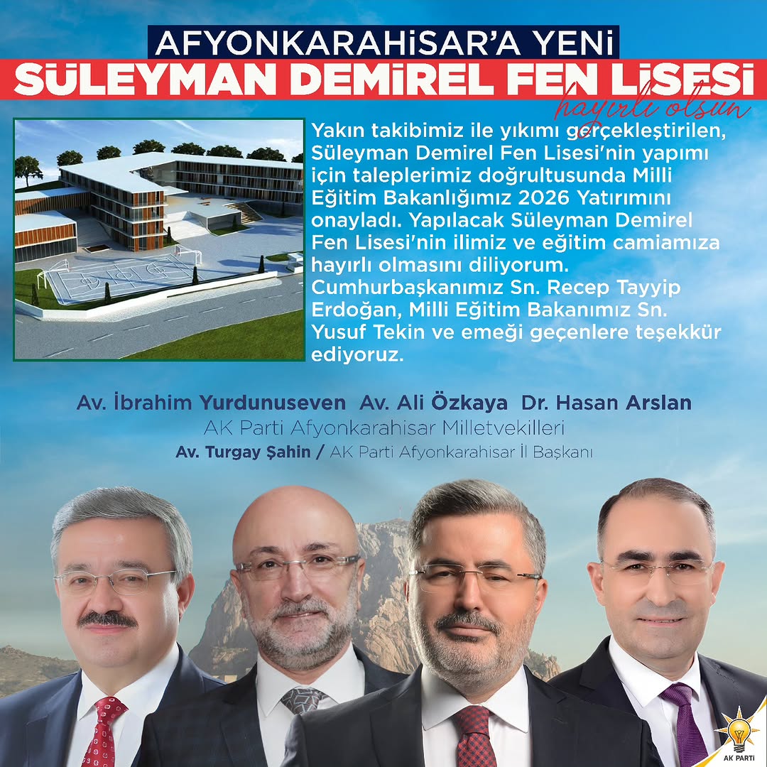 Afyonkarahisar’a Eğitimde Yeni Bir Değer Kazandırılıyor
