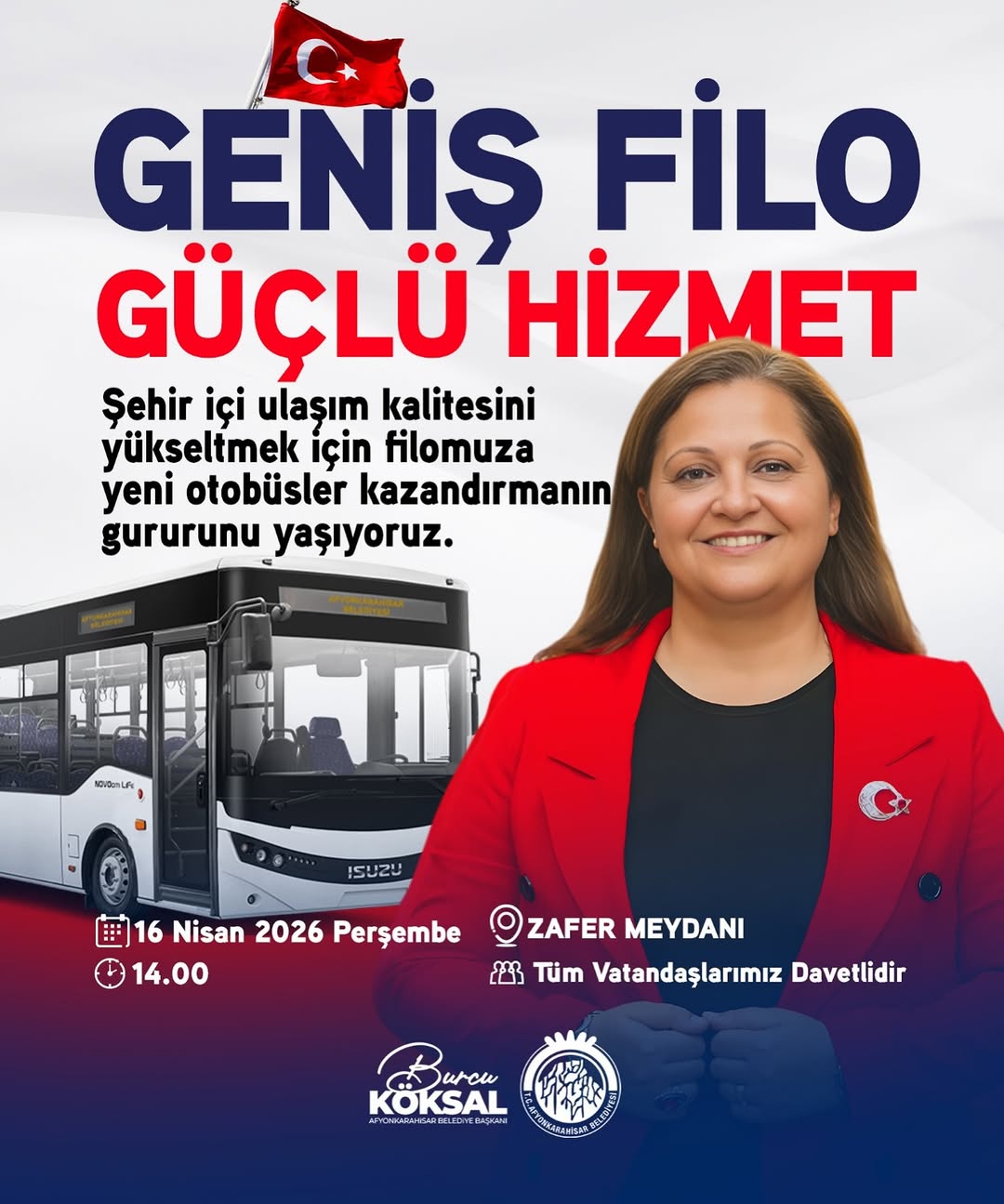 Afyonkarahisar Belediyesi'nden Yeni Otobüslerle Şehir İçi Ulaşım Kalitesine Destek