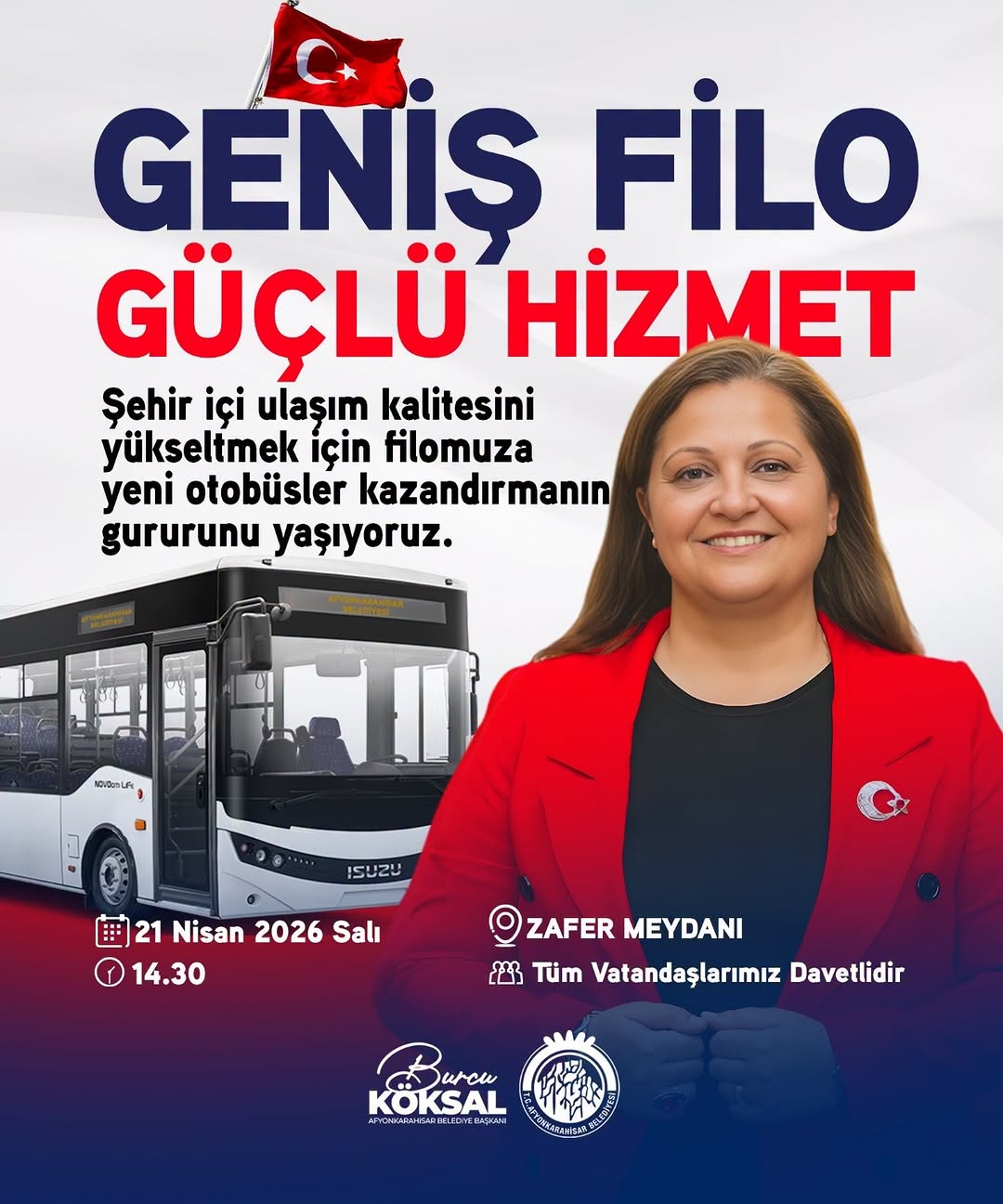 Afyonkarahisar Belediyesi'nden Yeni Otobüslerle Şehir İçi Ulaşım Kalitesine Destek