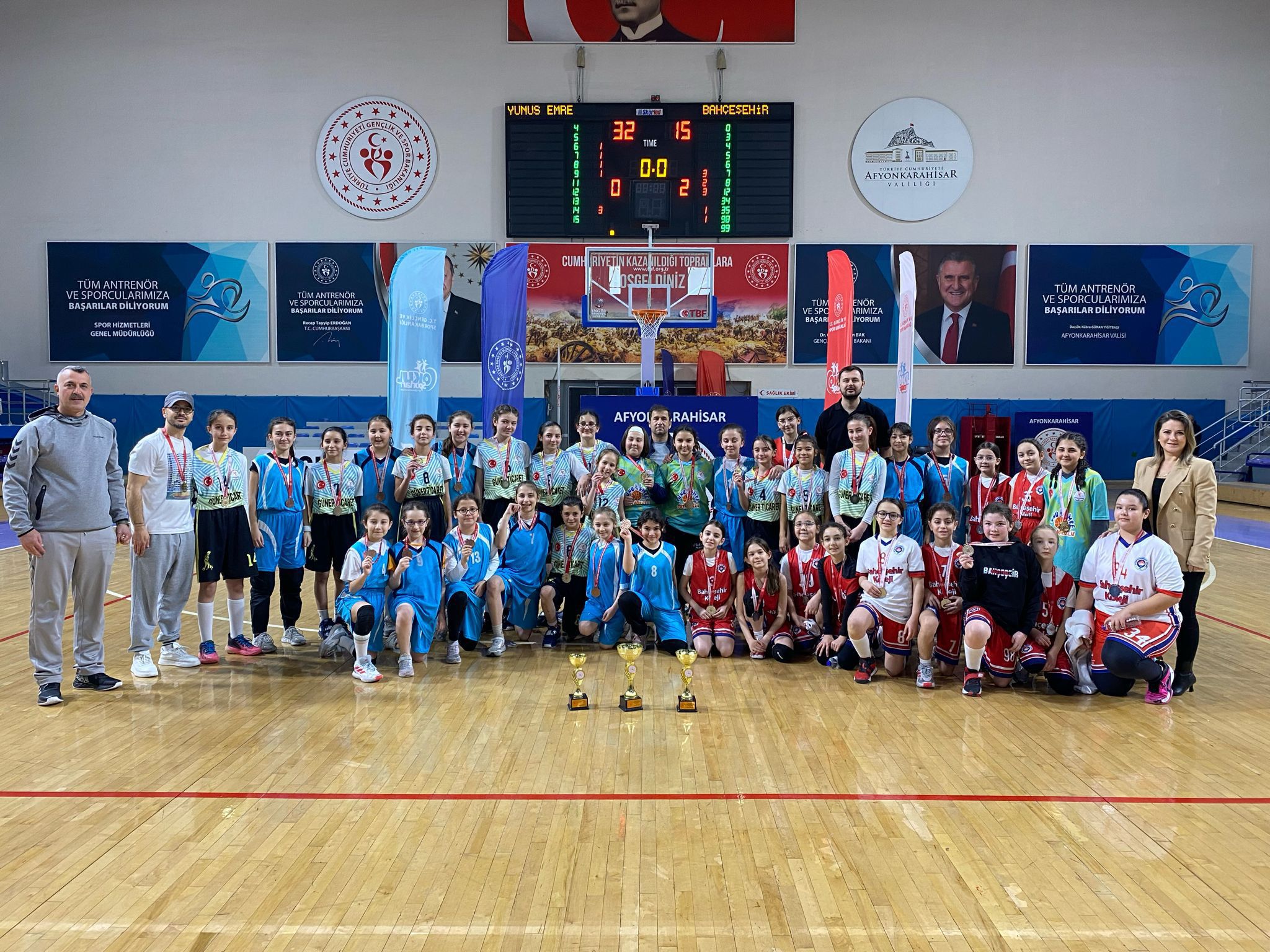 Afyonkarahisar’da Küçükler  Basketbol Heyecanı Sona Erdi