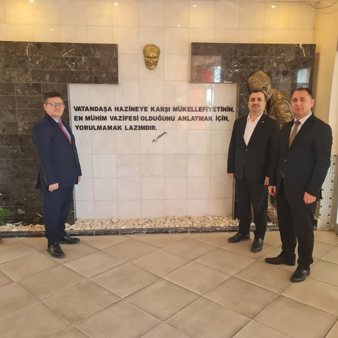 Afyonkarahisar Defterdarlığı'na Ziyaret: İl Nüfus ve Vatandaşlık Müdürü Erkan TANYERİ ve Ticaret İl Müdürü Mahmut YAYLA