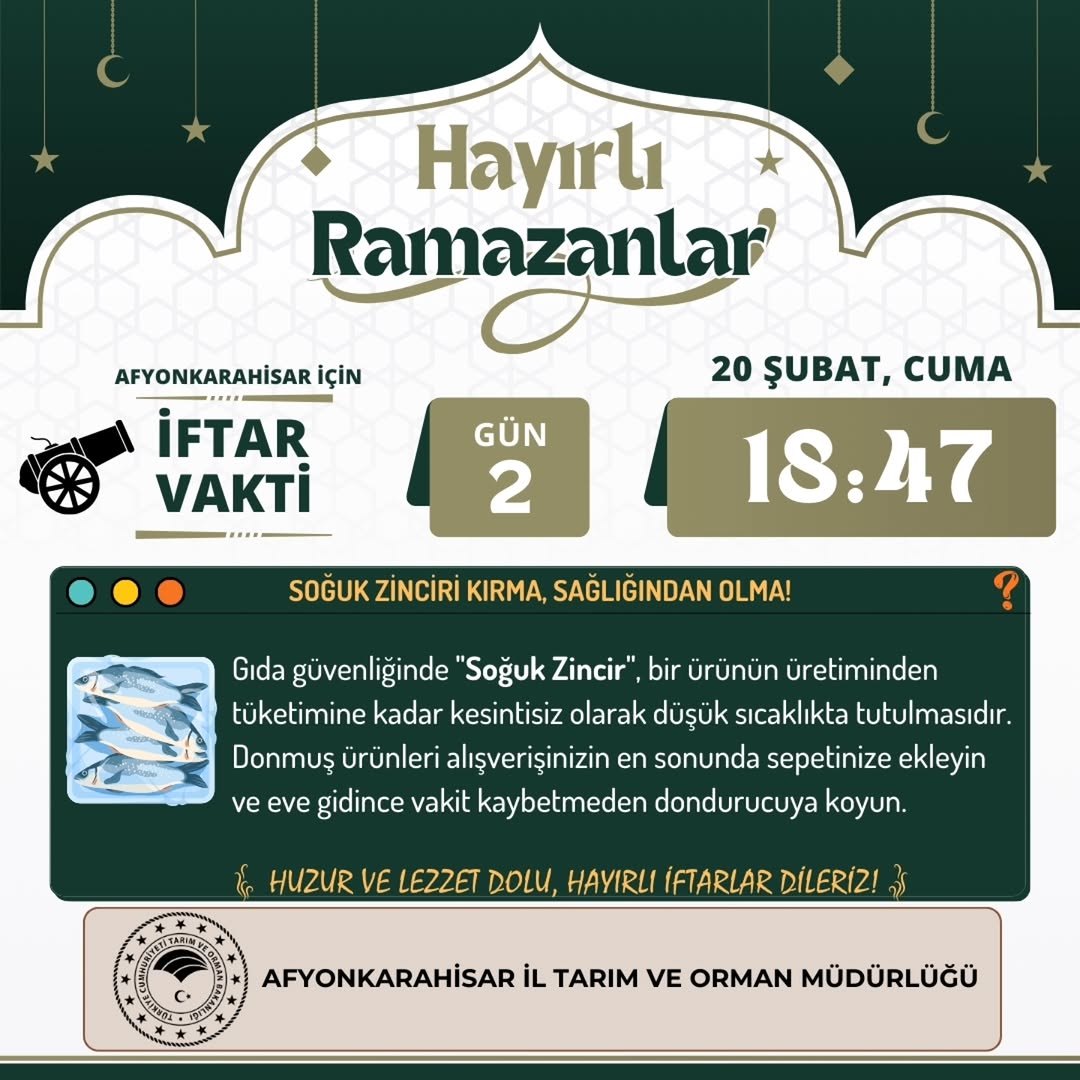 Afyonkarahisar İftar Vakti Açıklandı