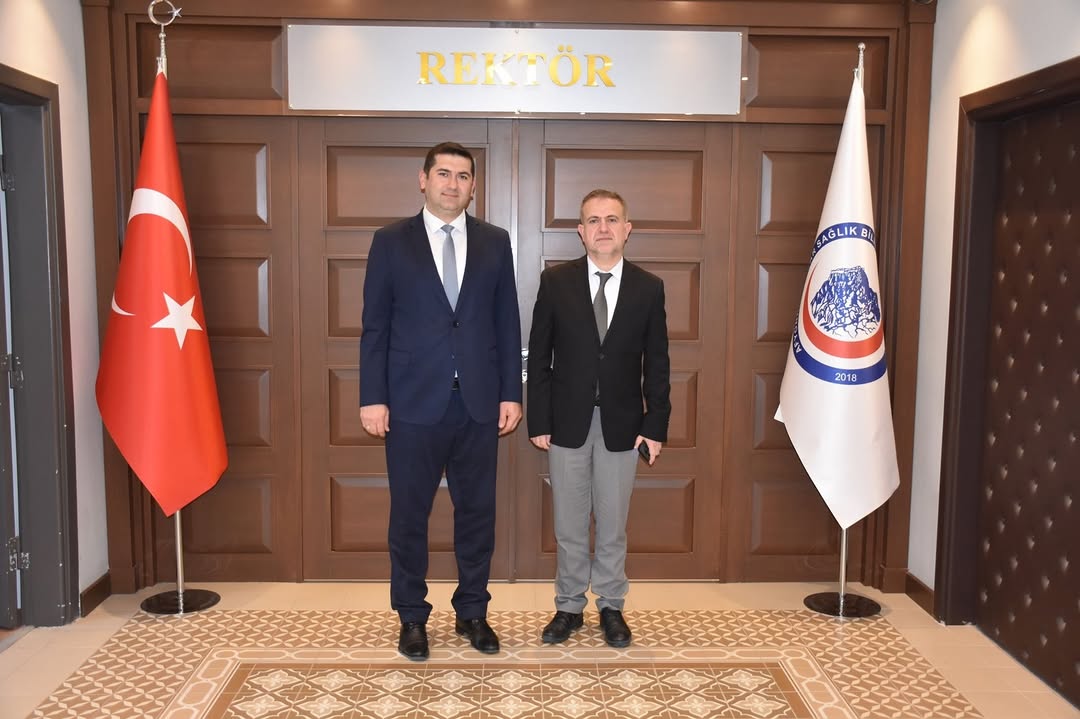 Afyonkarahisar İl Müdürü Süleyman Çelikbaş, Sağlık Bilimleri Üniversitesi Genel Sekreteri Murat Zengin'i Ziyaret Etti