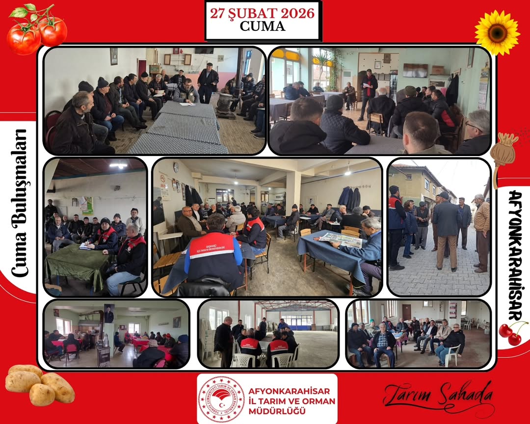 Afyonkarahisar İl Tarım Ve Orman Müdürlüğü, Cuma Buluşmaları Kapsamında Çiftçilerle Bir Araya Geliyor