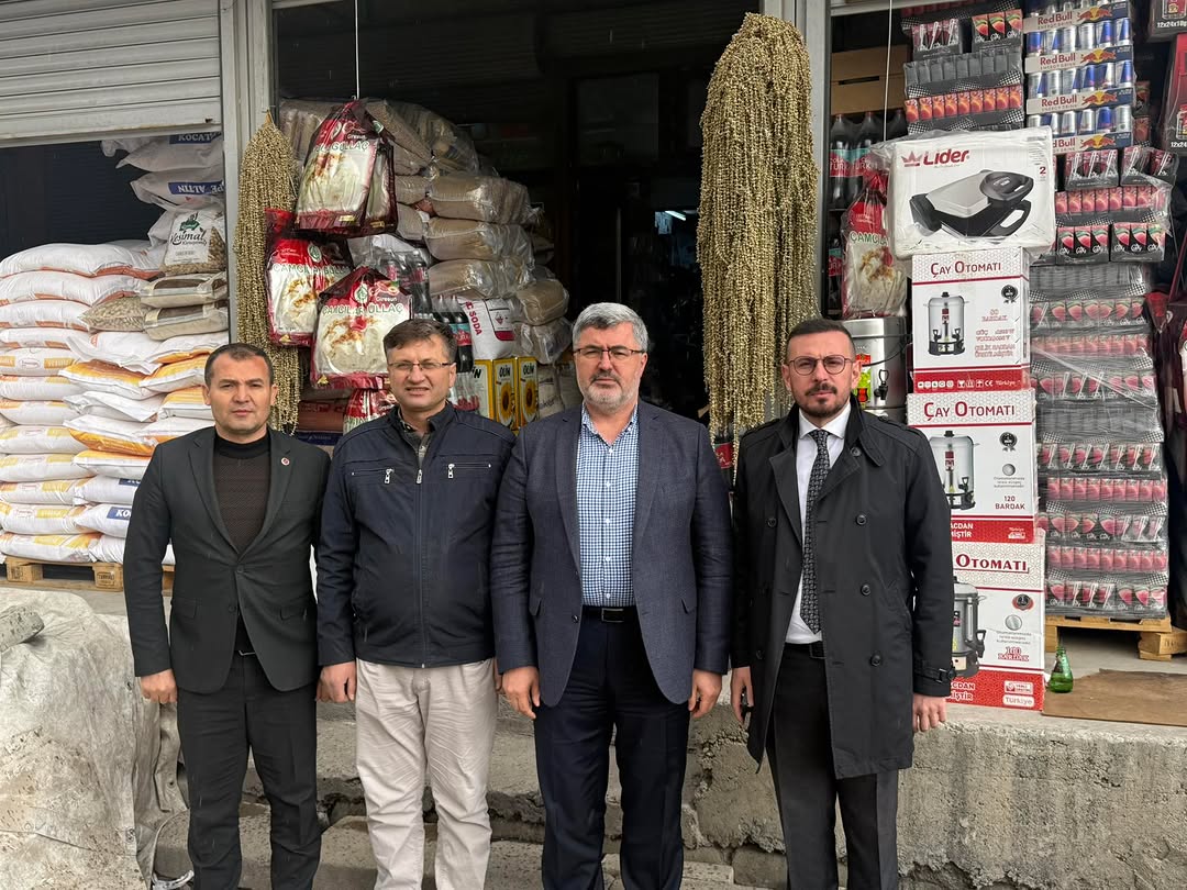 Afyonkarahisar İlçe Başkanı Halit Özdemir, Ali Şenel'i Taziye Ziyaretinde Bulundu