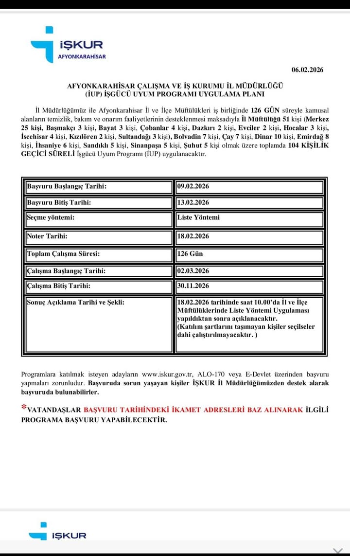 Afyonkarahisar Kızılören Müftülüğü'nün Gönderisinden Fotoğraflar