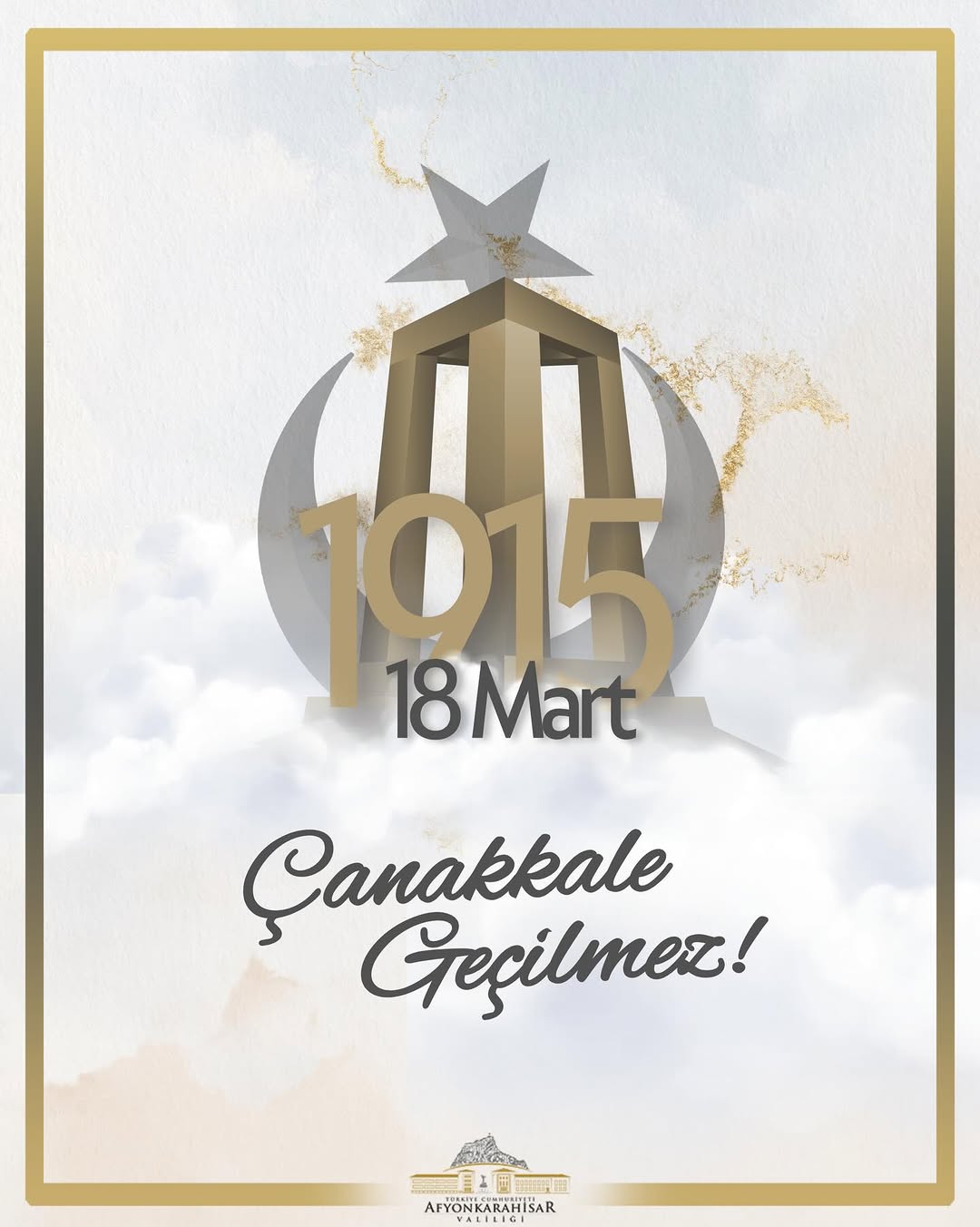 Afyonkarahisar Valiliği'nden 18 Mart Çanakkale Zaferi Paylaşımı