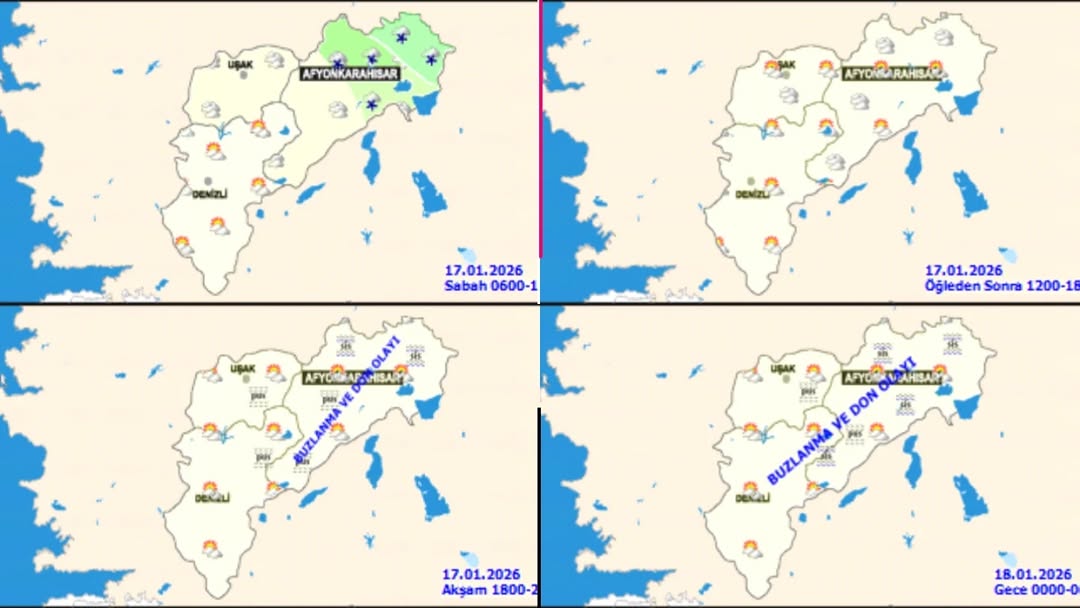 Afyonkarahisar ve Çevresinde Hava Durumu Tahmini