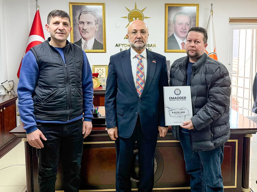 AK Parti Afyonkarahisar İl Başkanlığı'ndan Emeklilikte Adalet Derneği Ziyareti