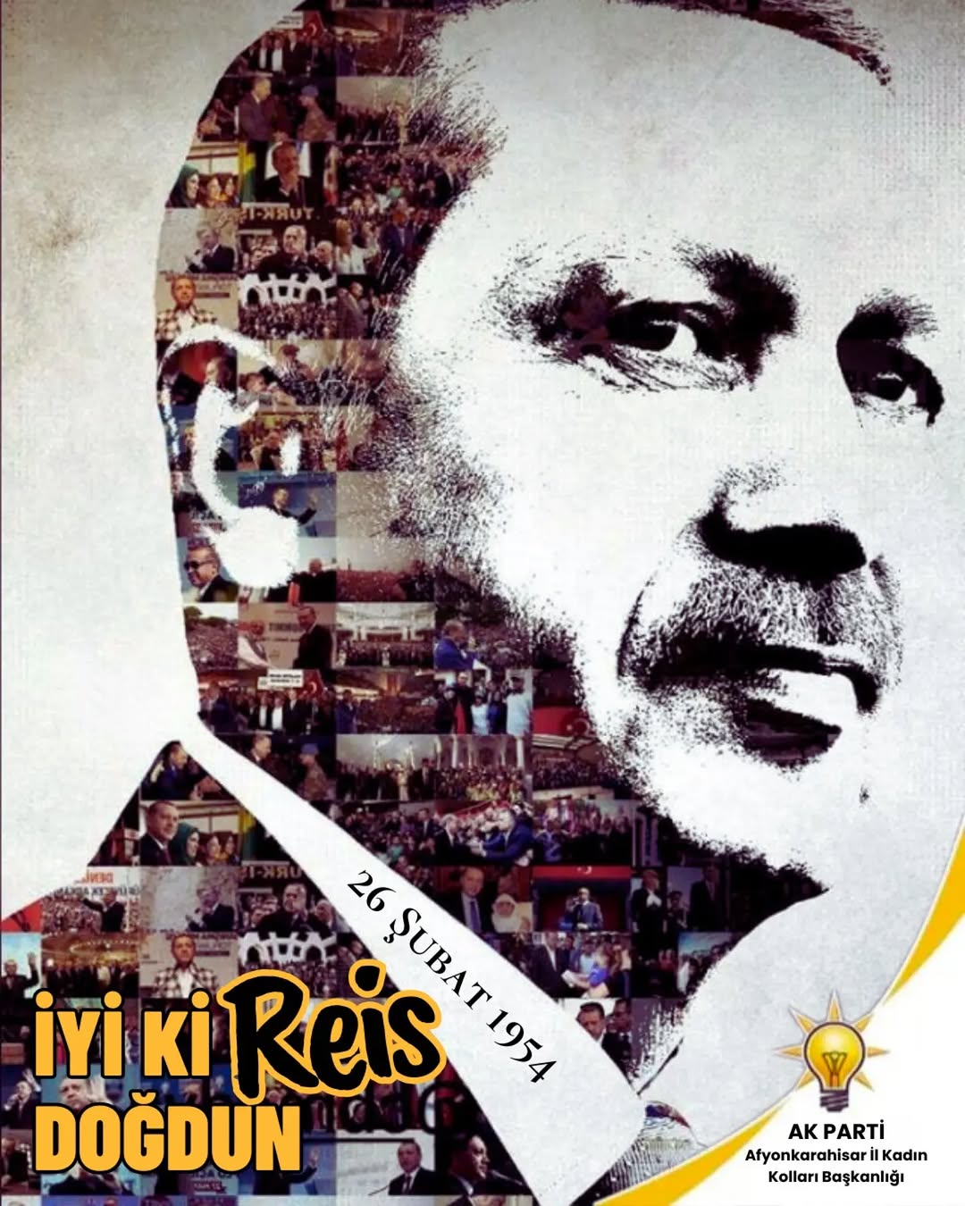 AK Parti Afyonkarahisar İl Kadın Kolları'ndan Cumhurbaşkanı Erdoğan'a Doğum Günü Tebriği