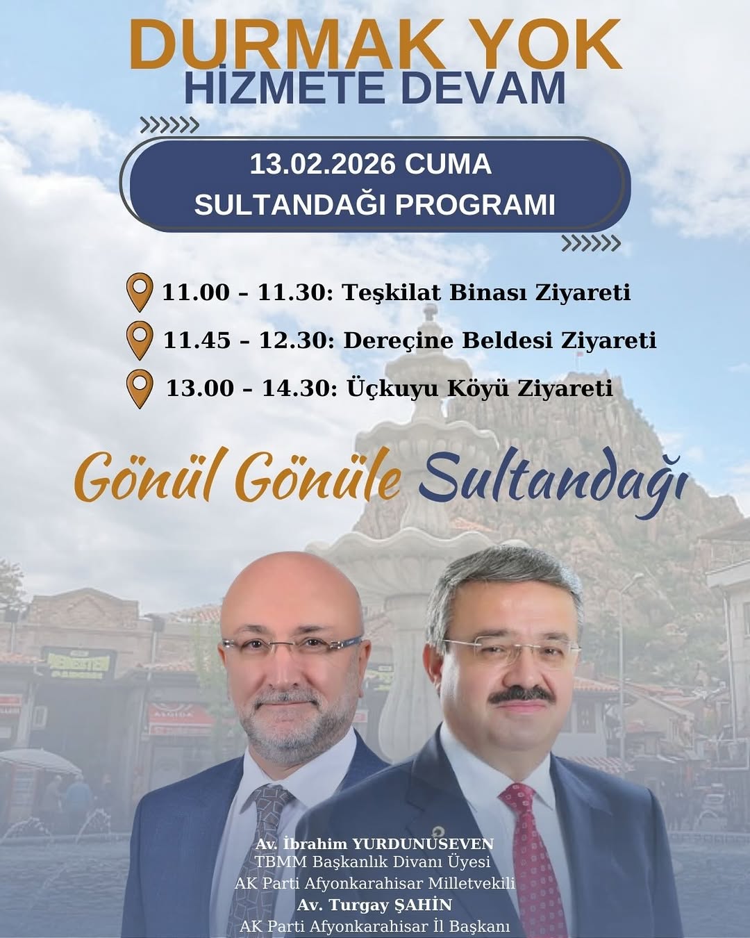 Ak Parti Afyonkarahisar Milletvekili İbrahim Yurdunuseven'den Vatandaşlarla Buluşma Açıklaması