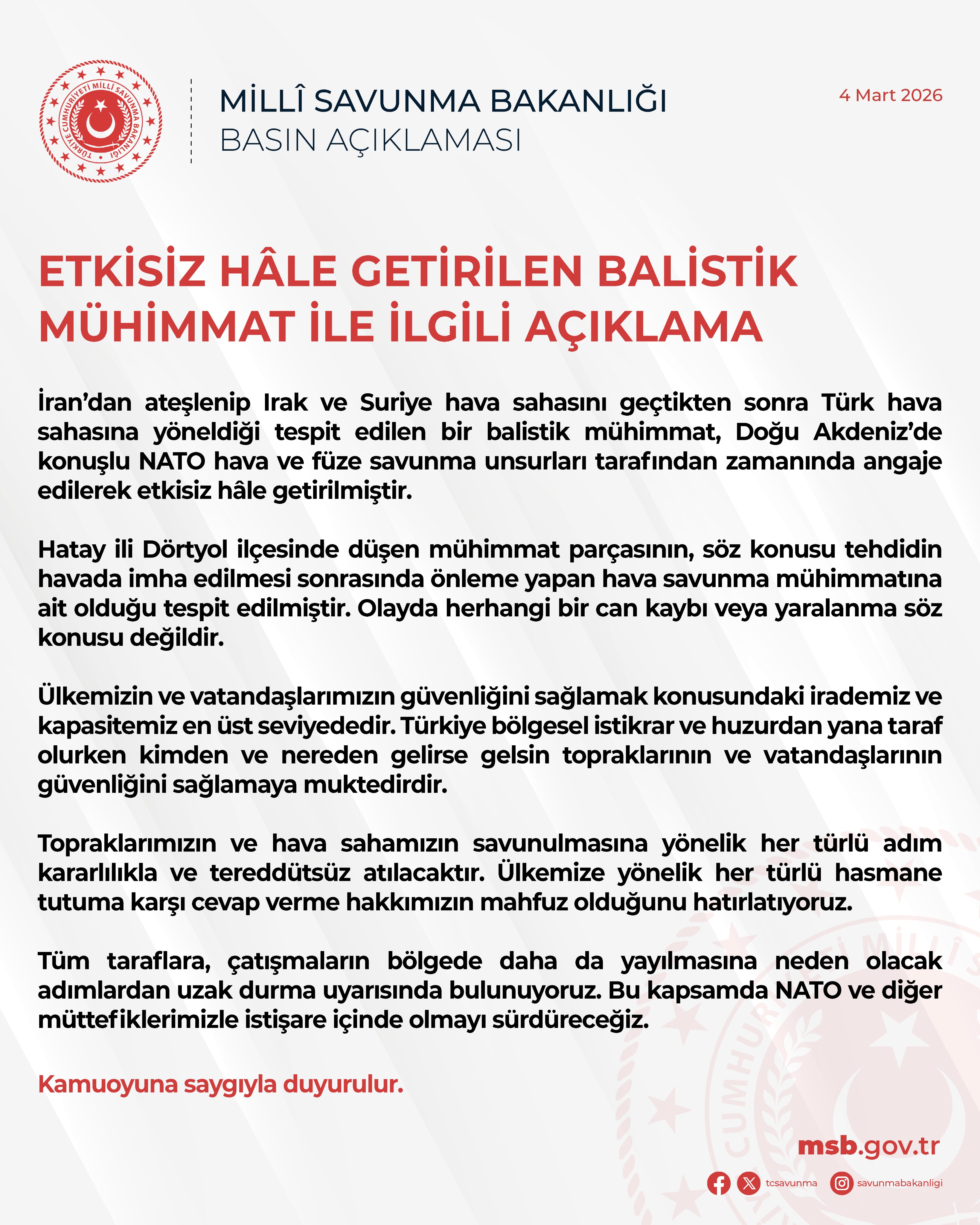 Balistik Mühimmat Açıklaması