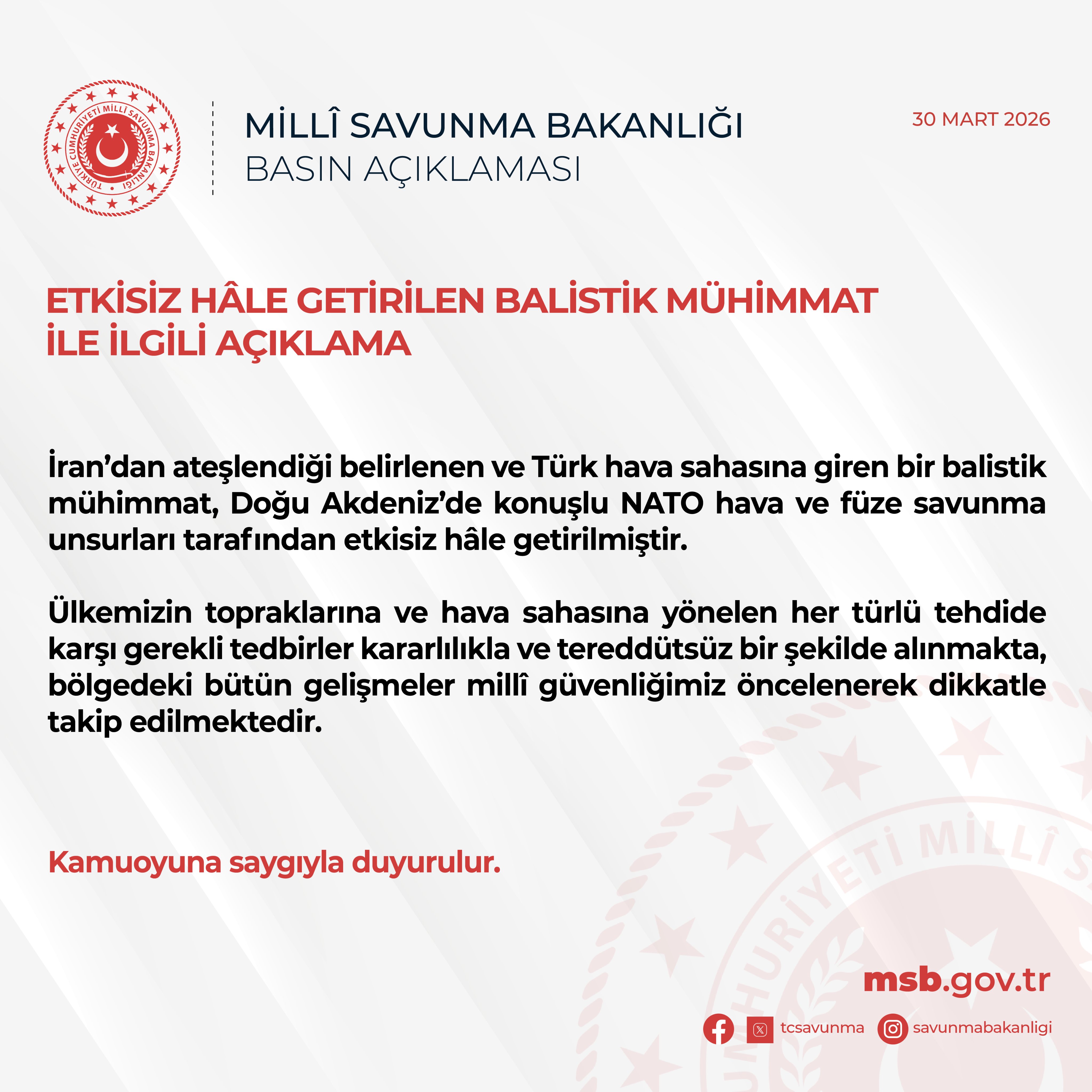 Balistik Mühimmat Açıklaması