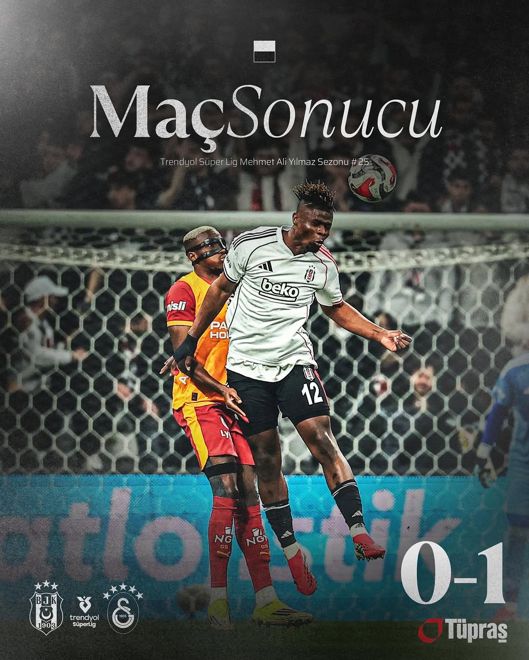 Beşiktaş 0-1 Galatasaray Maç Sonucu