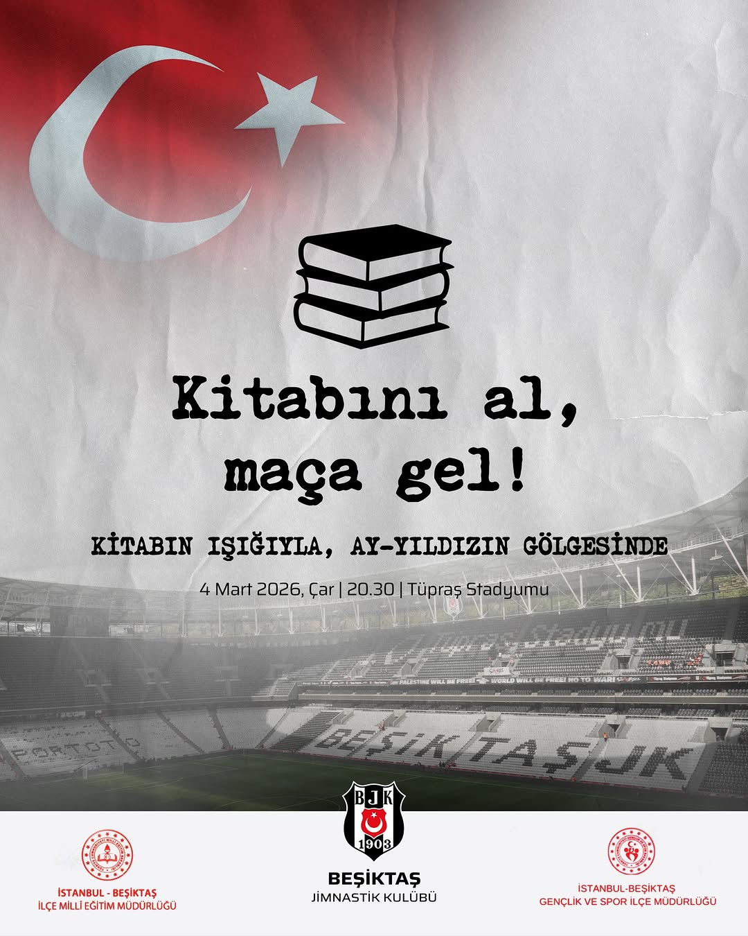 Beşiktaş, Kitabını Al, Çaykur Rizespor Maçına Gel Kampanyası Düzenliyor