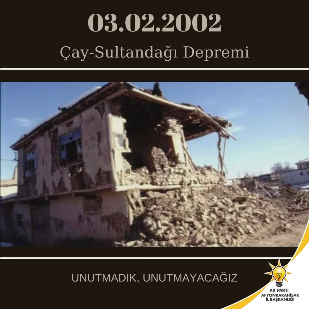 Çay ve Sultandağı Depremi Kurbanları Unutulmadı