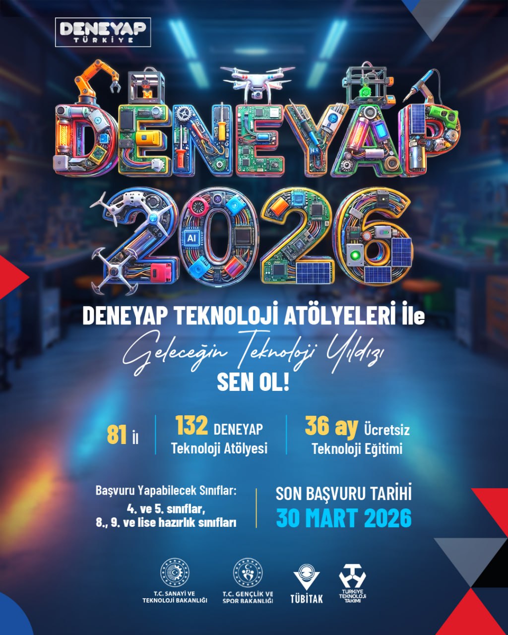 DENEYAP'ta Başvurular Devam Ediyor