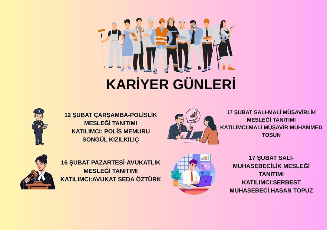 Döğer Anadolu Lisesi Öğrencilerine Kariyer Günleri Etkinliği Düzenliyor