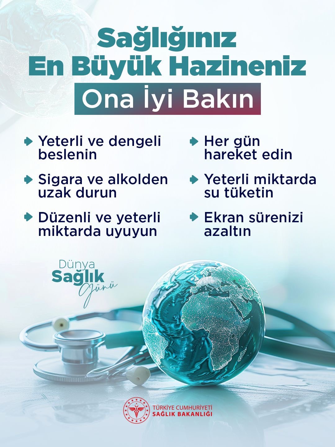 Dünya Sağlık Günü'nde Sağlık Vurgusu