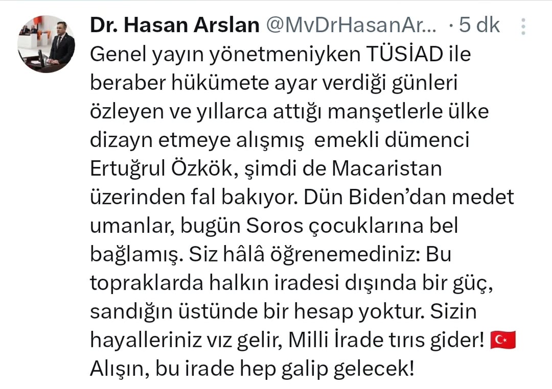 Ertuğrul Özkök'ten Çarpıcı İfadeler: 'Hükümete Ayar Verdiği Günleri Özlüyorum'