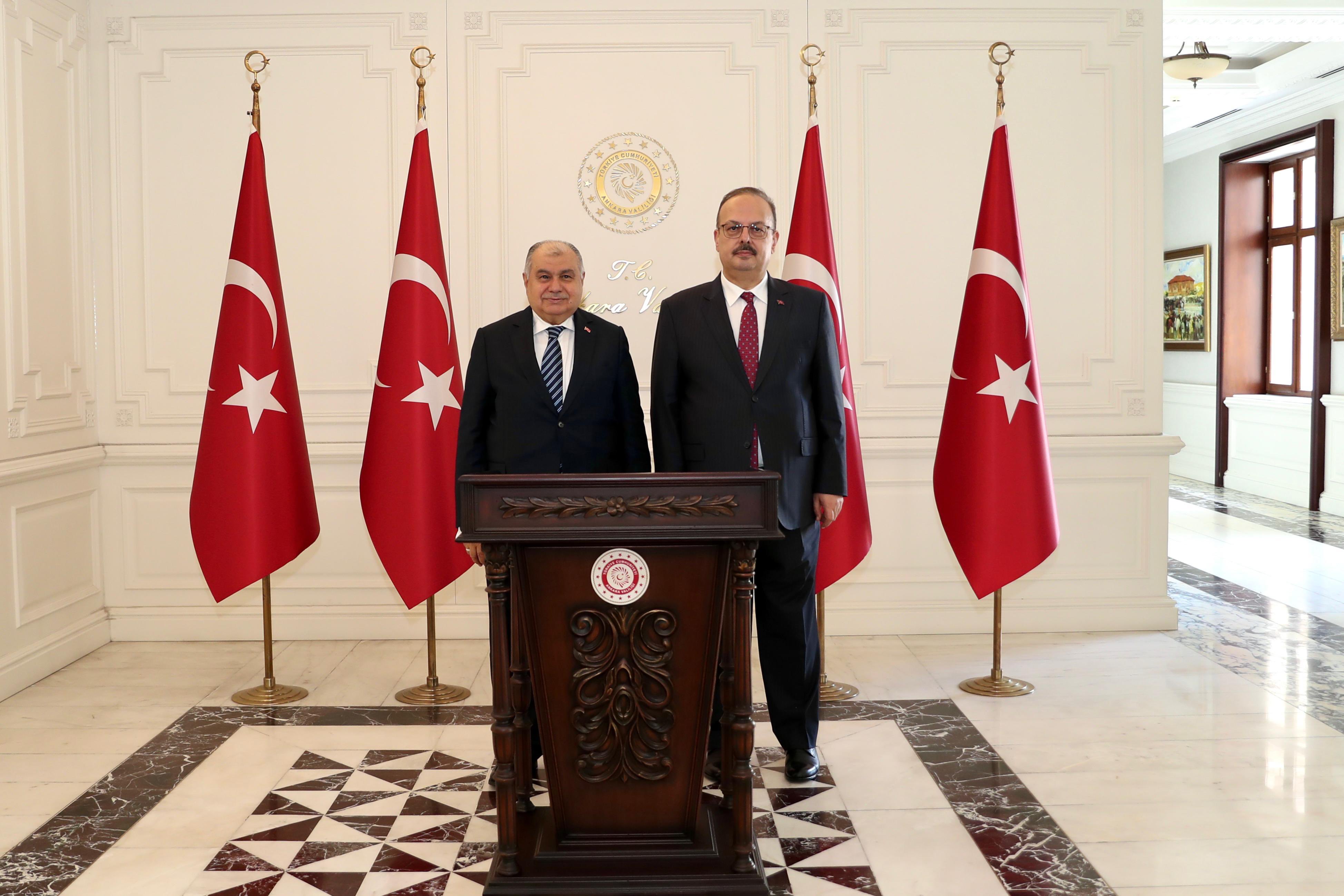Eski İçişleri Bakanları ve Emniyet Müdürü'nden Ziyaret