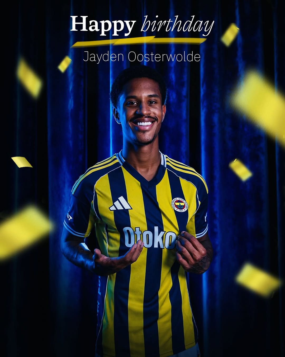 Fenerbahçe Spor Kulübü Futbolcusu Jayden Oosterwolde'nin Doğum Günü Kutlandı