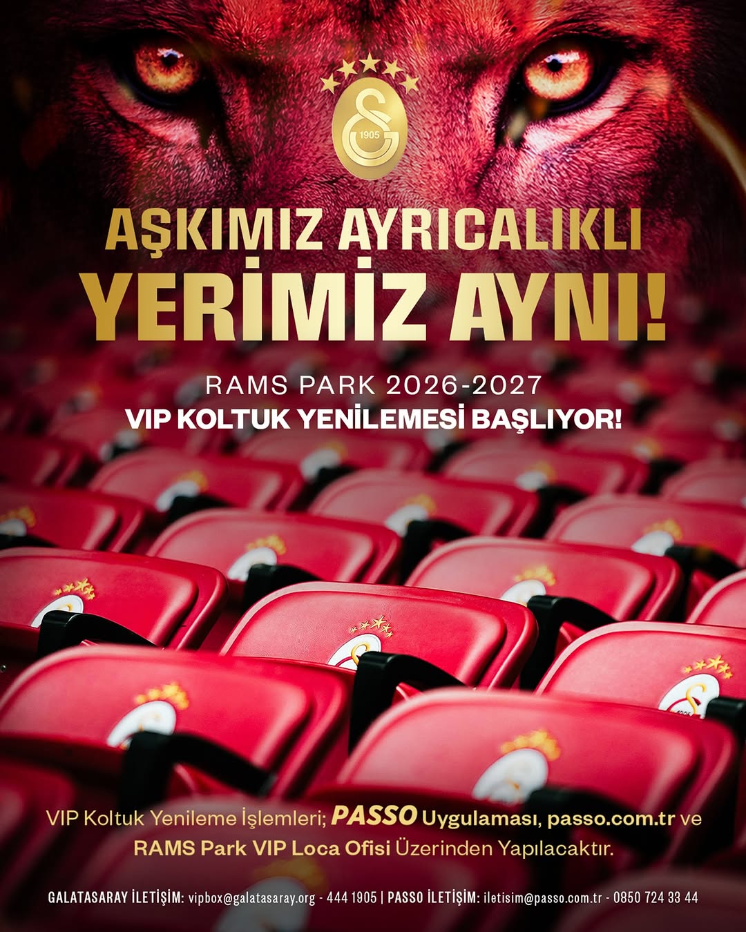 Galatasaray'dan VIP Koltuklara Davet: Yenileme Dönemi Başlıyor!