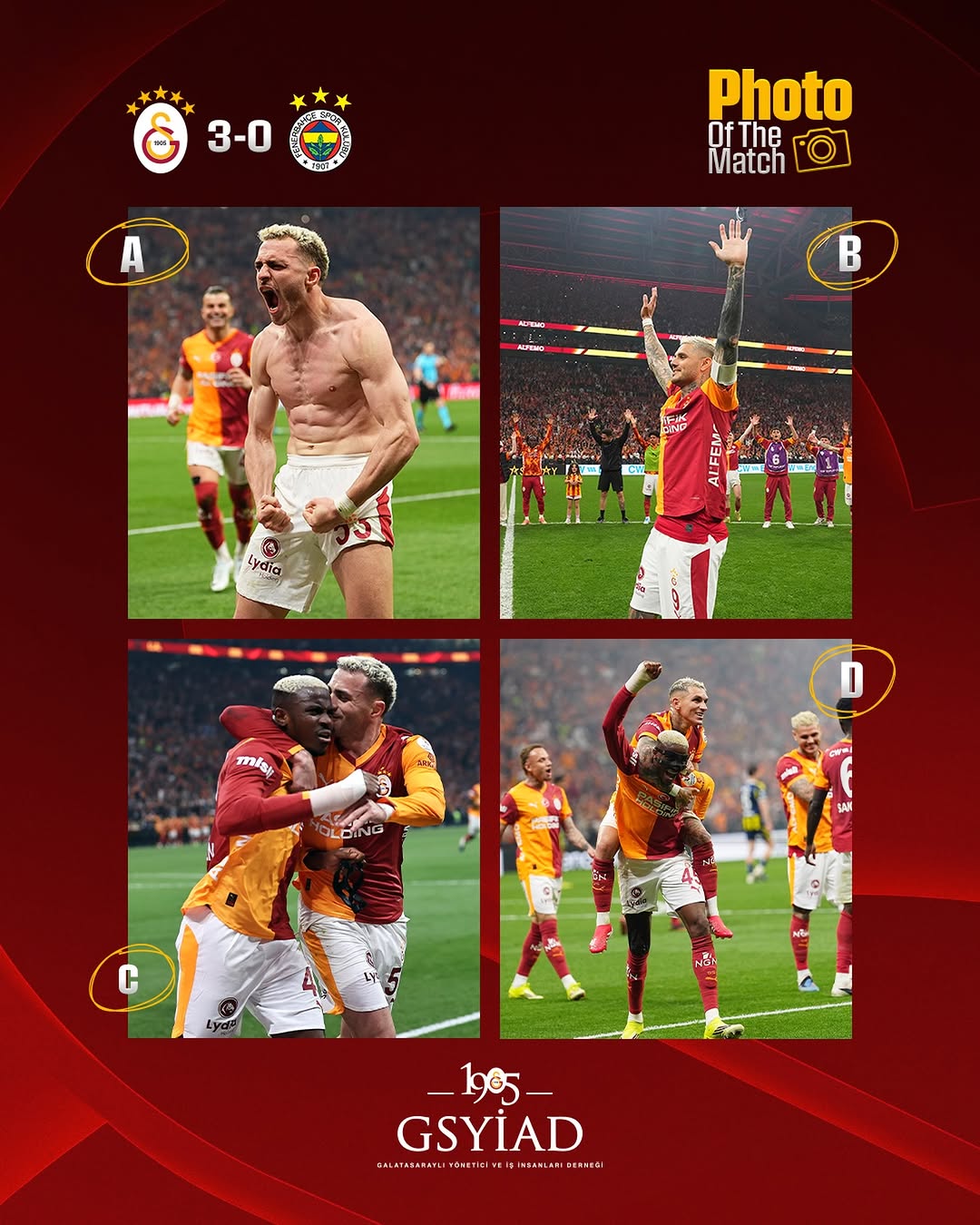 Galatasaray Spor Kulübü'nün En Güzel Sarı Kırmızı Kareyi Seçme Etkinliği
