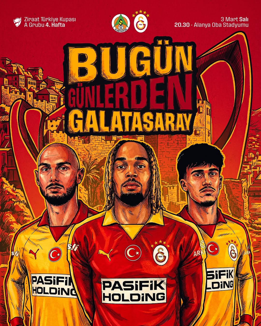 Galatasaray Ziraat Türkiye Kupası'nda Alanyaspor ile Karşılaşacak