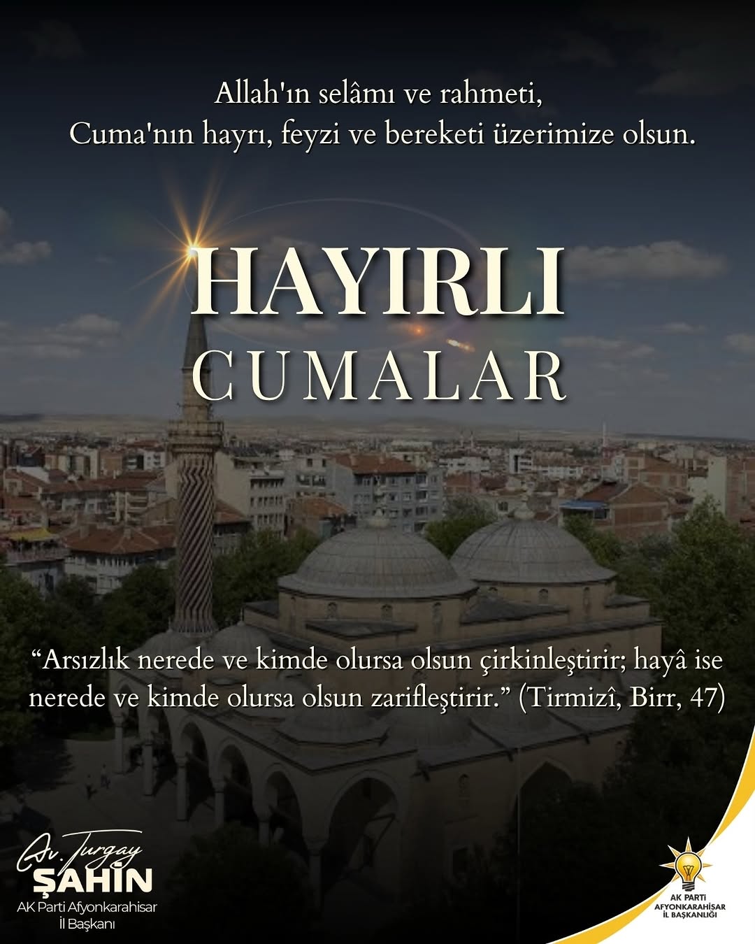 Hayırlı Cumalar Mesajı Paylaşıldı