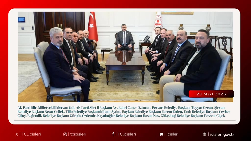 İçişleri Bakanı Mustafa Çiftçi'nin Kabul ve Görüşmeleri