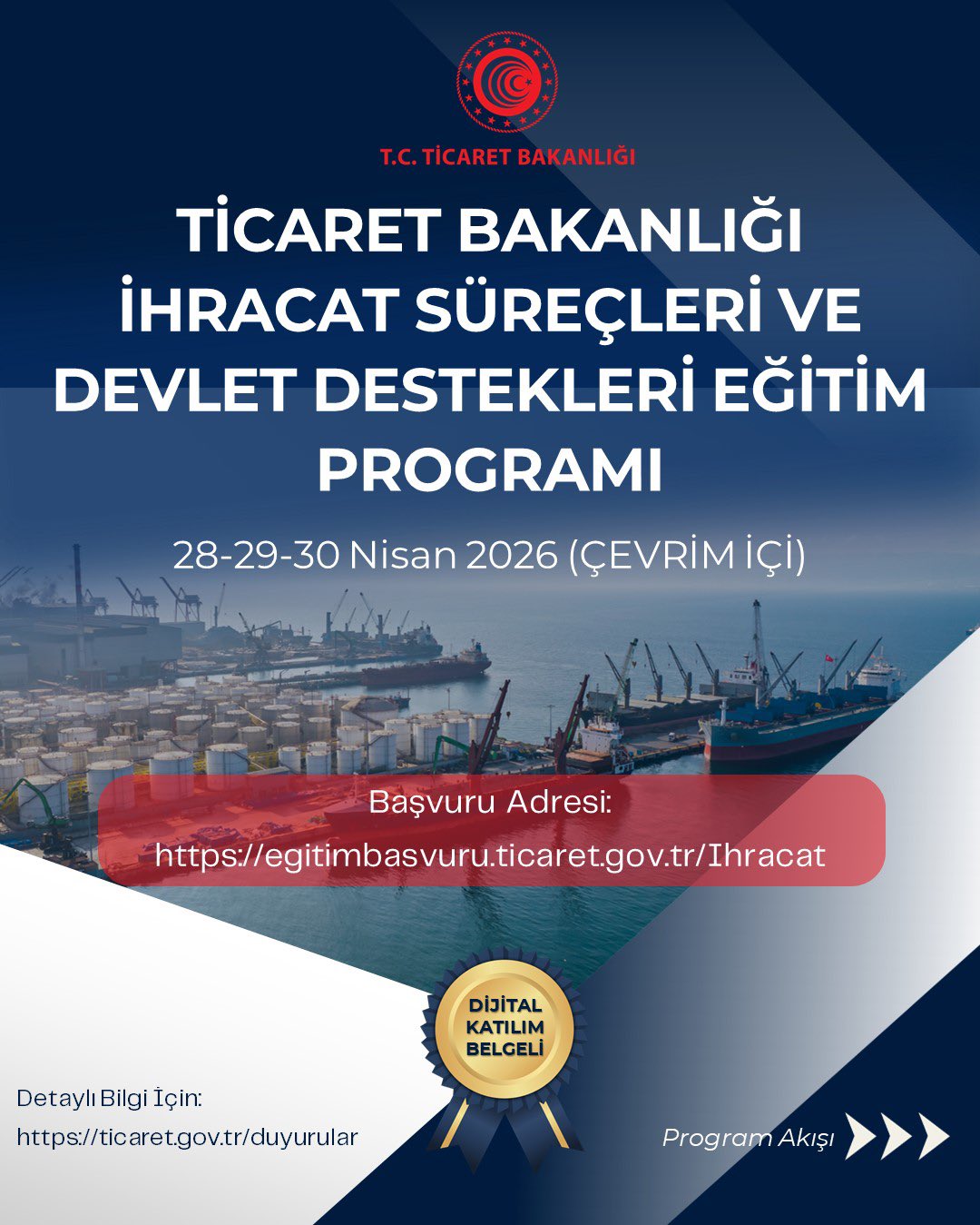 İhracat Eğitim Programı Duyurusu