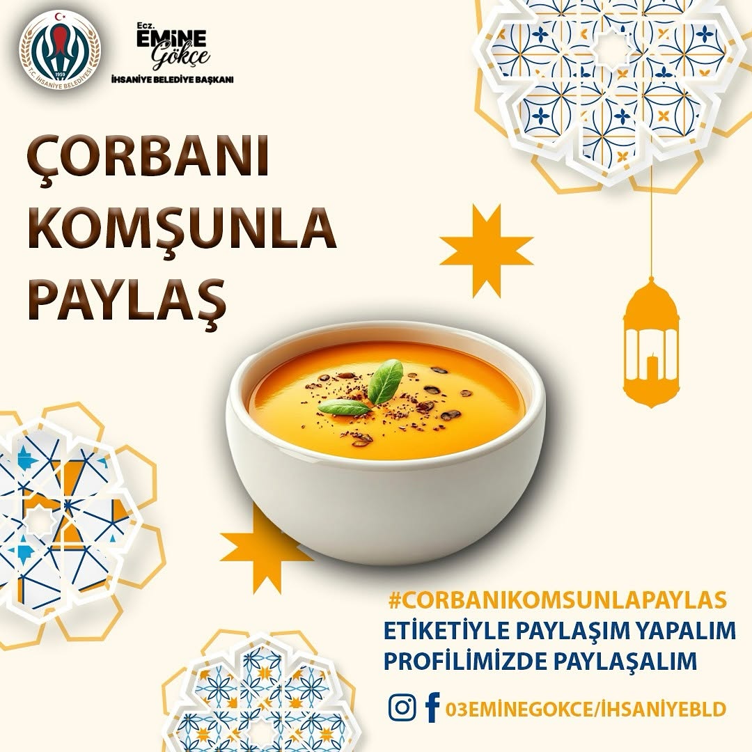 İhsaniye Belediyesi'nden 'Çorbanı Komşunla Paylaş' Kampanyası