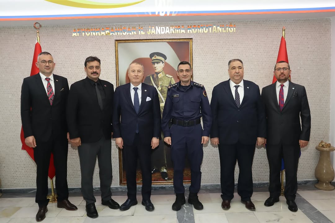 İyi Parti Afyonkarahisar Milletvekili Hakan Şeref Olgun'dan Jandarma Komutanı Ziyareti