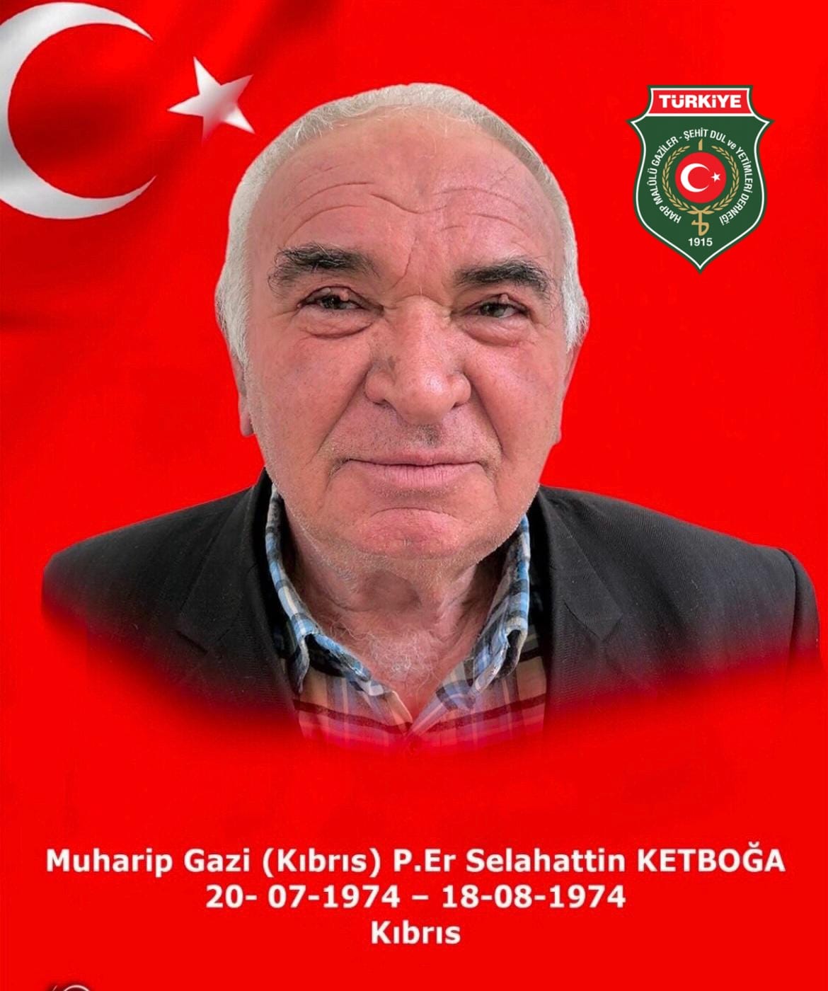 Kıbrıs Gazisi Selahattin Ketbuğa Vefat Etti