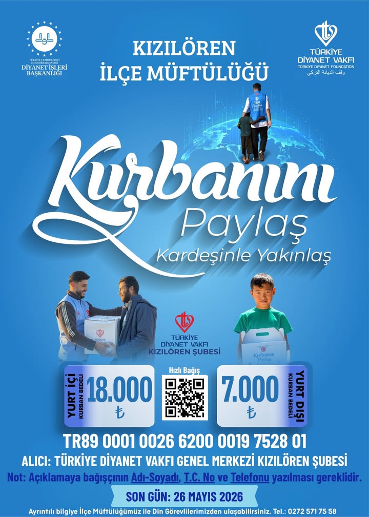 Kızılören Müftülüğü'nden Yapılan Paylaşım