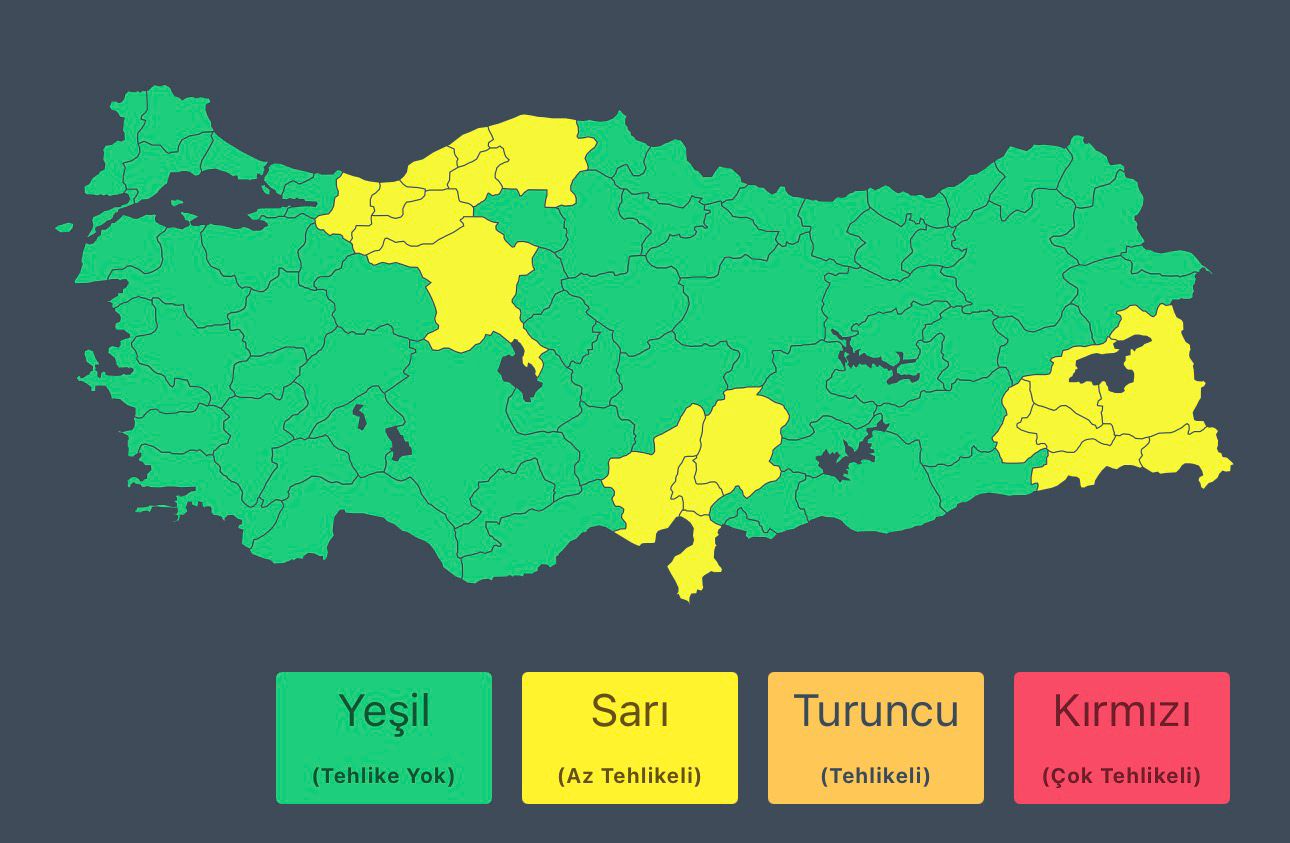 Meteoroloji'den Uyarılar