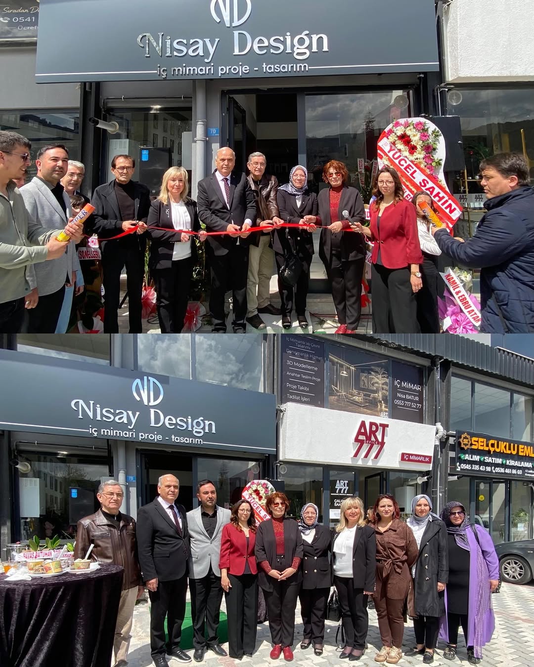 MHP Afyonkarahisar İl Başkanlığı, İç Mimar Gülistan Sarı'nın Nisay Design Proje Tasarım Ofisi Açılışına Katıldı