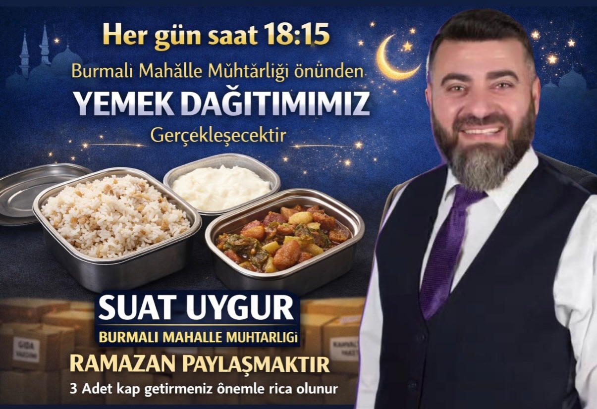 Ramazan'da Muhtarlık Önünde Her Gün İftar Yemeği Dağıtımı