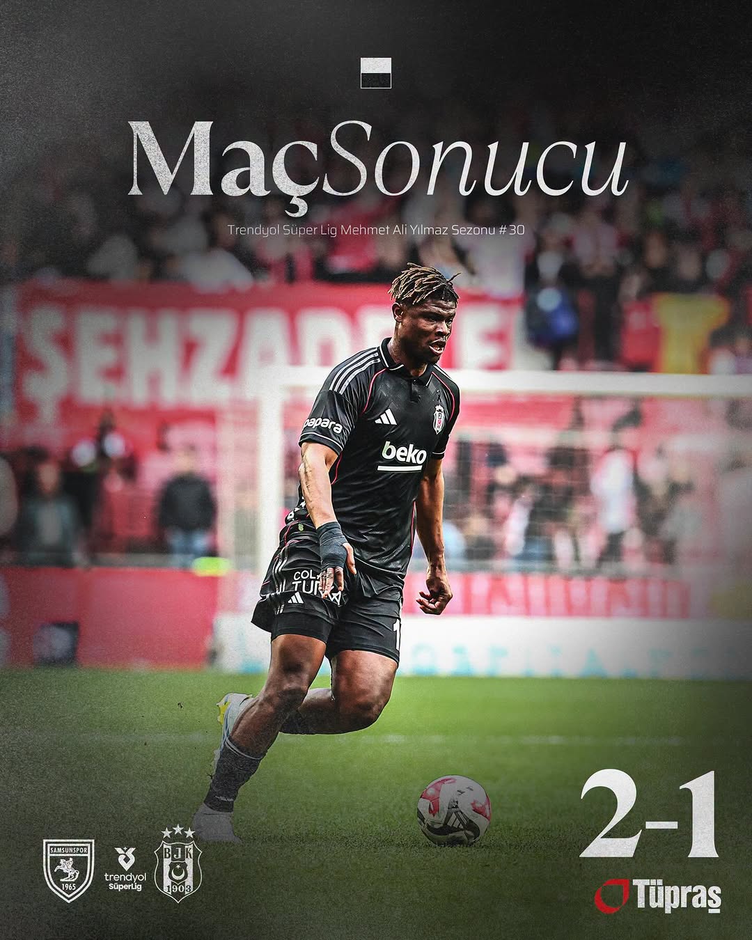 Samsunspor 2-1 Beşiktaş: Maç Sonucu ve Değerlendirme