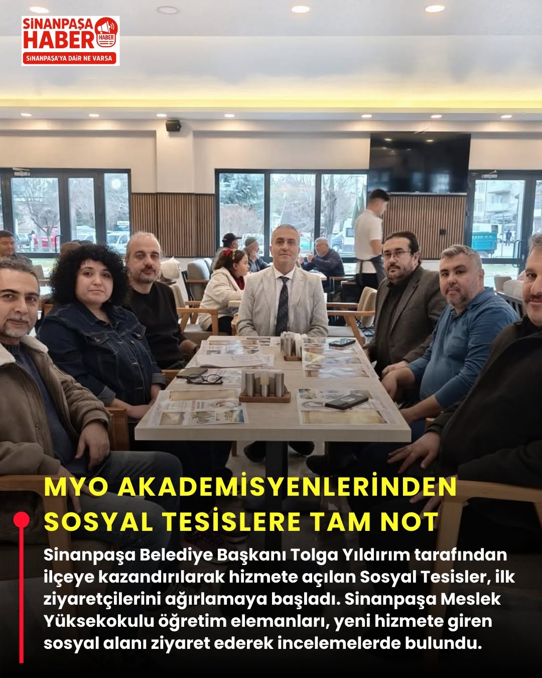 Sinanpaşa Belediye Başkanı Tolga Yıldırım'ın Sosyal Tesis Açılışına Katkısı