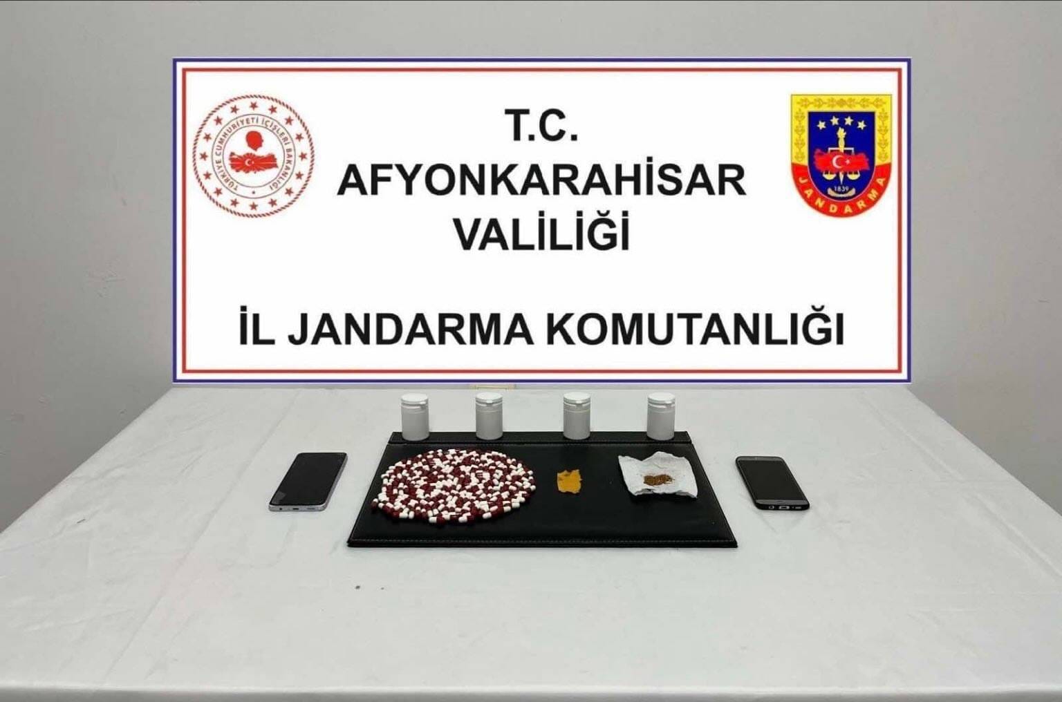 Sinanpaşa’da Uyuşturucu Operasyonu