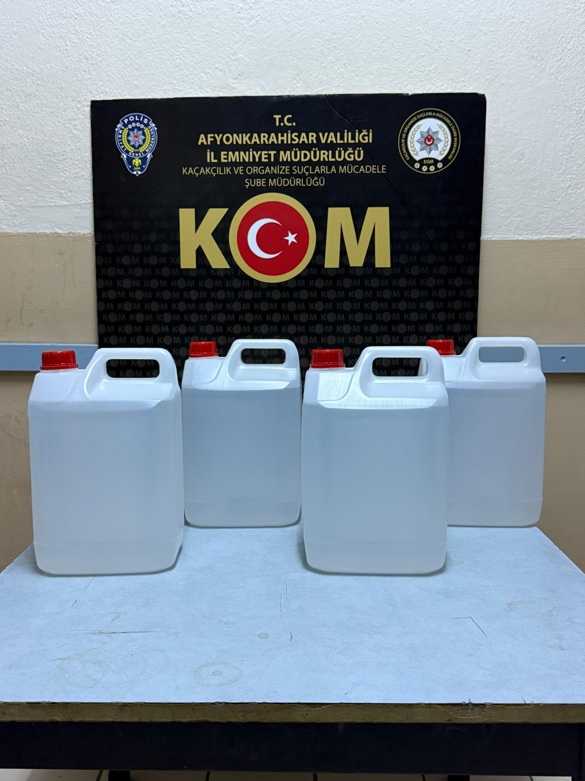 Sultandağı’nda Kaçak Alkol Operasyonu: 20 Litre Etil Alkol Ele Geçirildi